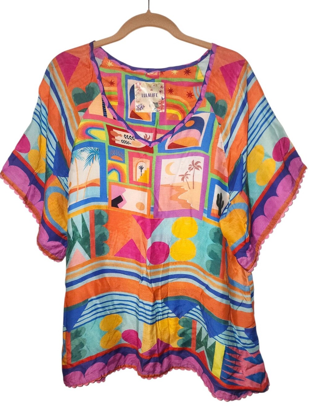 LulaLife Colorful Geometric Print | Size Large